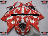 Red, White and Black Marlboro Fairing Kit for a 2007, 2008, 2009, 2010, 2011 & 2012 Ducati 1198 motorcycle