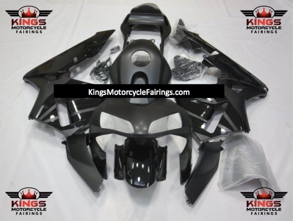 Matte Black & Black Fairing Kit for a 2003 and 2004 Honda CBR600RR motorcycle