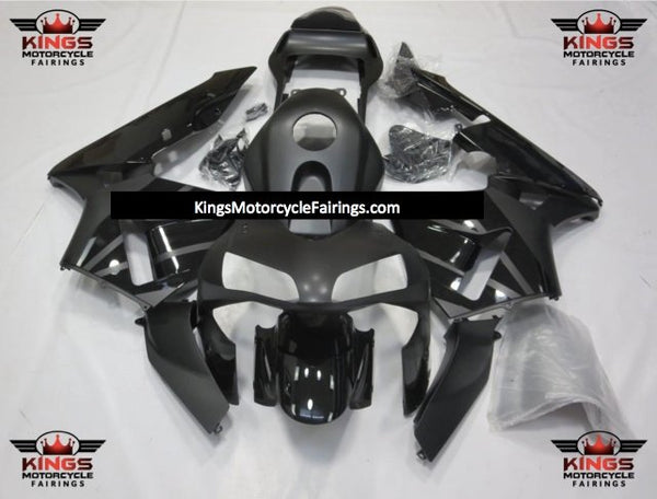 Honda CBR600RR (2007-2008) Matte Black & Gloss Black Fairings