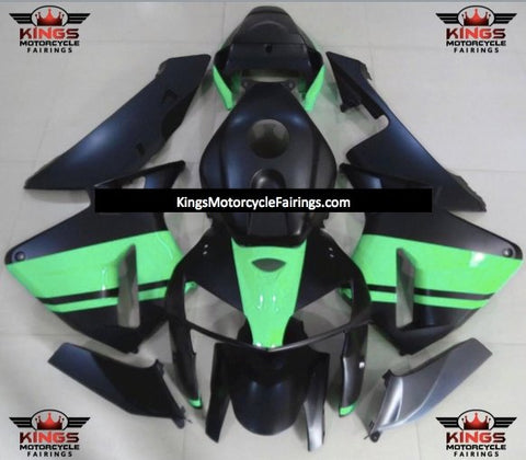 Honda CBR600RR (2005-2006) Matte Black & Green Fairings