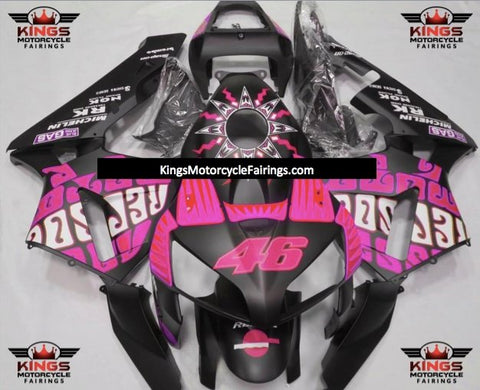 Honda CBR600RR (2003-2004) Matte Black & Hot Pink Rossi Repsol Fairings