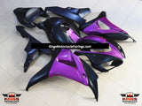 Matte Black and Purple Fairing Kit for a 2006 & 2007 Honda CBR1000RR motorcycle