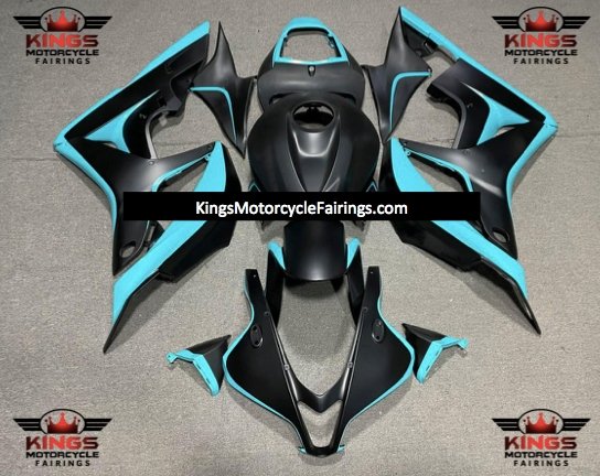 Honda CBR600RR (2007-2008) Turquoise Blue & Matte Black Fairings