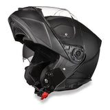 KINGS MATTE BLACK DAYTONA GLIDE MOTORCYCLE HELMET - MG1B
