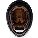 KINGS MATTE BLACK DAYTONA RETRO MOTORCYCLE HELMET - R1B