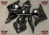Matte Black Fairing Kit with White 600RR Tail Decals for a 2009, 2010, 2011 & 2012 Honda CBR600RR motorcycle