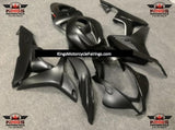 Matte Black Fairing Kit with White & Red 600RR Tail Decals for a 2007 and 2008 Honda CBR600RR motorcycle