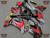 Honda CBR1000RR (2012-2016) Matte Black, Matte Red & Matte Gray Bull Fairings