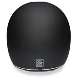 KINGS MATTE BLACK & ORANGE DAYTONA RETRO MOTORCYCLE HELMET - R1O