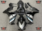 Honda CBR1000RR (2012-2016) Matte Black, Silver & Light Blue Fairings