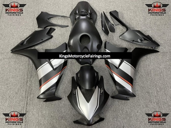 Honda CBR1000RR (2012-2016) Matte Black, Silver & Orange Fairings