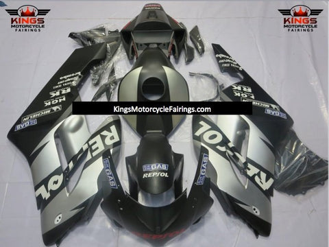 Honda CBR1000RR (2004-2005) Matte Black, Silver & White Repsol Fairings