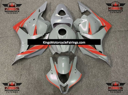 Matte Nardo Gray and Red Fairing Kit for a 2009, 2010, 2011 & 2012 Honda CBR600RR motorcycle