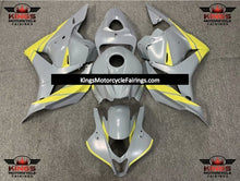 Matte Nardo Gray and Yellow Fairing Kit for a 2009, 2010, 2011 & 2012 Honda CBR600RR motorcycle