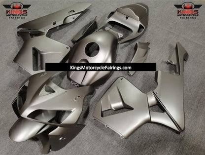 Matte Silver Fairing Kit for a 2005 and 2006 Honda CBR600RR motorcycle