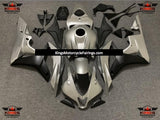 Matte Silver and Matte Black Fairing Kit for a 2006 & 2007 Honda CBR1000RR motorcycle