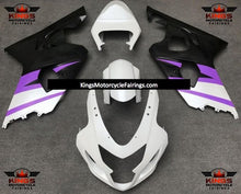 Suzuki GSXR600 (2004-2005) Matte White, Purple & Black Fairings