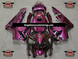 Black and Purple Fairing Kit for a 2005 and 2006 Honda CBR600RR motorcycle