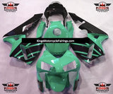 Mint Green and Black OEM Style Fairing Kit for a 2003 and 2004 Honda CBR600RR motorcycle