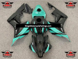 Mint Green and Black Fairing Kit for a 2007 and 2008 Honda CBR600RR motorcycle