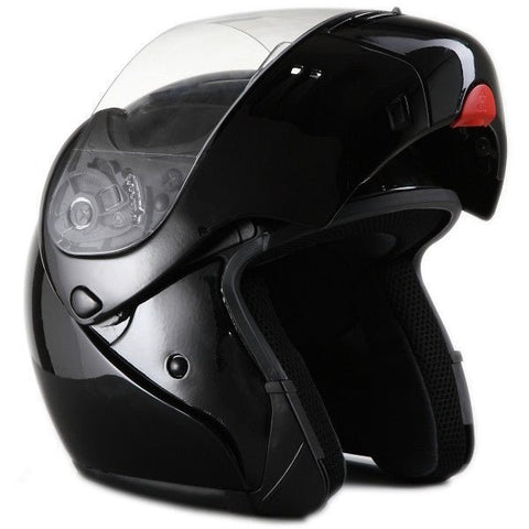 DOT Full Face Modular Gloss Black Kings Motorcycle Helmet