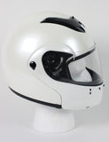 DOT Full Face Modular White Kings Motorcycle Helmet - MODW