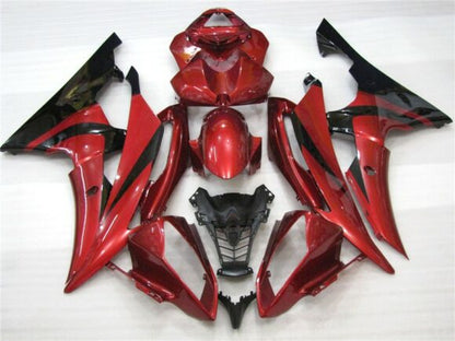 Red and Black Fairing Kit for a 2008, 2009, 2010, 2011, 2012, 2013, 2014, 2015 & 2016 Yamaha YZF-R6 motorcycle