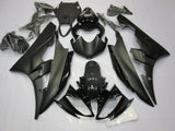 Matte Black and Gloss Black Fairing Kit for a 2006 & 2007 Yamaha YZF-R6 motorcycle