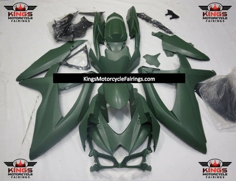 Suzuki GSXR600 (2008-2010) Matte Army Green Fairings