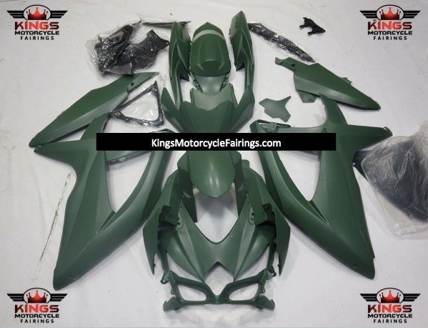 Suzuki GSXR750 (2008-2010) Matte Army Green Fairings