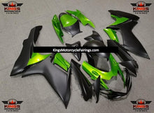 Suzuki GSXR600 (2011-2023) Matte Black & Green Fairings at KingsMotorcycleFairings.com