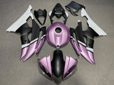 Matte Purple, Matte Black and Matte White Fairing Kit for a 2008, 2009, 2010, 2011, 2012, 2013, 2014, 2015 & 2016 Yamaha YZF-R6 motorcycle