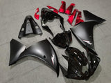 Black, Matte Black and Red Fairing Kit for a 2012, 2013 & 2014 Yamaha YZF-R1 motorcycle