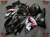 Fairing kit for a Kawasaki ZX10R (2004-2005) Matte Black Flying Tiger Bomber