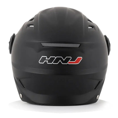 Matte Black Half Face Motorcycle Helmet with Large Visor is brought to you by KingsMotorcycleFairings.com