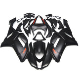 Matte Black and Red Fairing Kit for a 2007 & 2008 Kawasaki Ninja ZX-6R 636 motorcycle