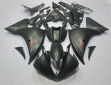 Matte Black and Red Fairing Kit for a 2009, 2010 & 2011 Yamaha YZF-R1 motorcycle