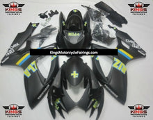 Suzuki GSXR600 (2006-2007) Matte Black, Yellow & Blue Rizla Fairings