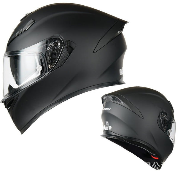 Matte Black Ryzen Motorcycle Helmet at KingsMotorcycleFairings.com