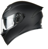 Matte Black Ryzen Motorcycle Helmet at KingsMotorcycleFairings.com