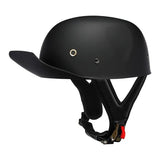 Matte Black Vintage Baseball Cap Motorcycle Helmet is brought to you by KingsMotorcycleFairings.com