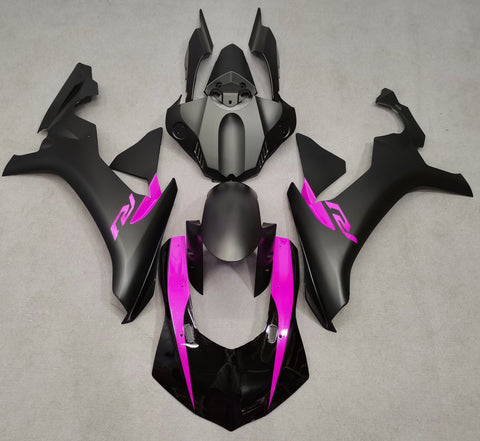 Yamaha YZF-R1 (2015-2019) Matte Black, Gloss Black & Pink Fairings
