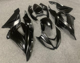 Matte Black Fairing Kit for a 2013, 2014, 2015, 2016, 2017 & 2018 Kawasaki ZX-6R 636 motorcycle