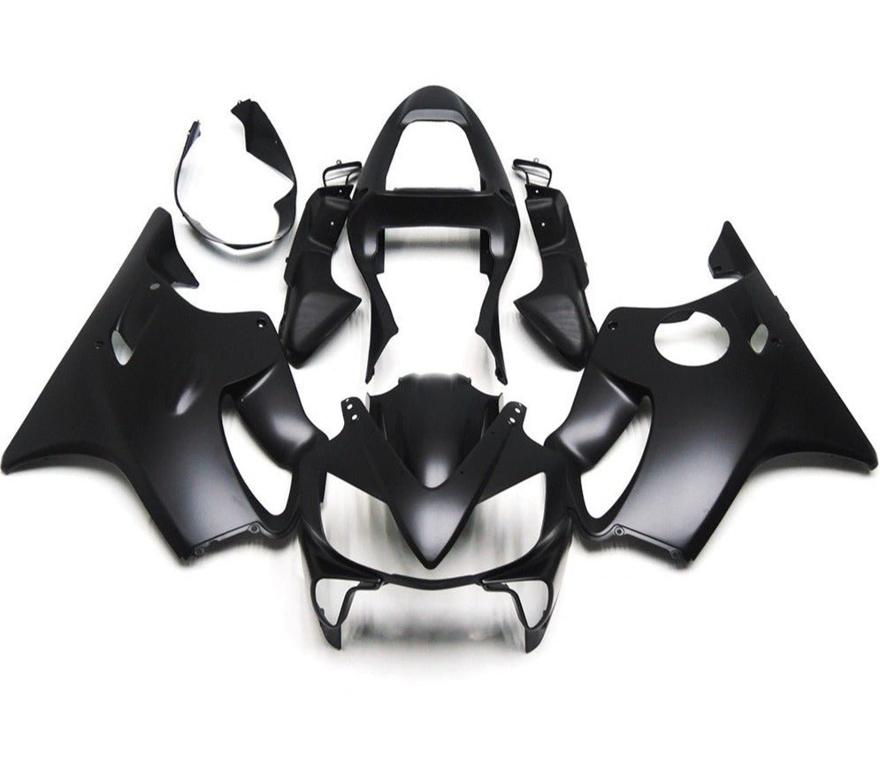 Matte Black Fairing Kit for a 2001, 2002, 2003 Honda CBR600F4i motorcycle