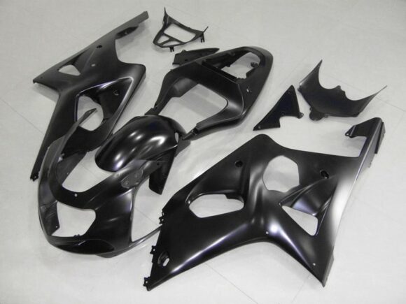 Matte Black Fairing Kit for a 2000, 2001 & 2002 Suzuki GSX-R1000 motorcycle