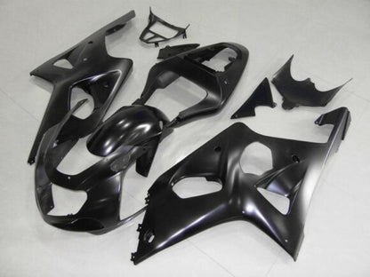 Matte Black Fairing Kit for a 2000, 2001 & 2002 Suzuki GSX-R1000 motorcycle