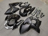 Matte Black, Gloss Black and Silver Fairing Kit for a 2009, 2010, 2011, 2012, 2013, 2014, 2015 & 2016 Suzuki GSX-R1000 motorcycle