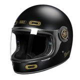 Matte Black & Gold Beasley Motorcycle Helmet from KingsMotorcycleFairings.com