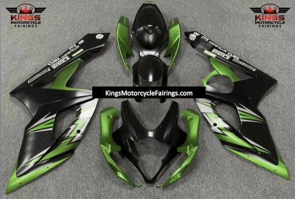 Suzuki GSXR1000 (2005-2006) Matte Black, Matte Green & Matte Silver Fairings