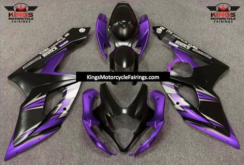 Suzuki GSXR1000 (2005-2006) Matte Black, Matte Purple & Matte Silver Fairings